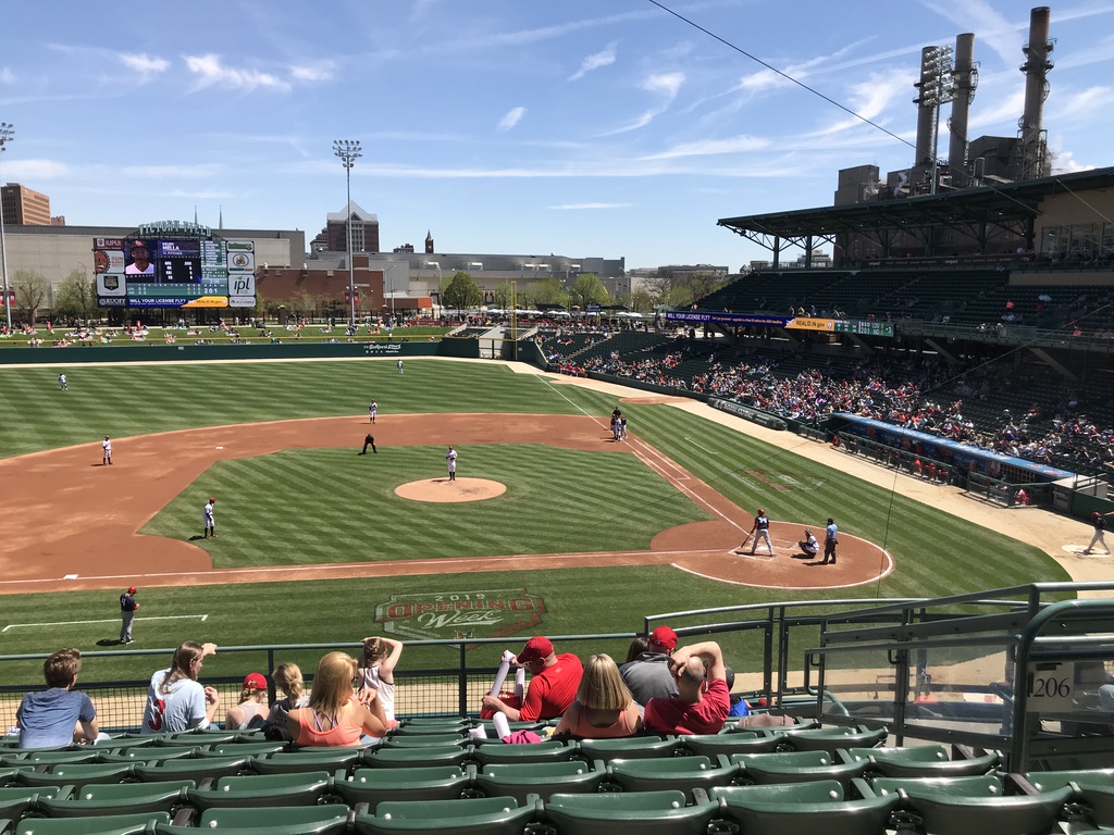 Baseball field on  sunny day