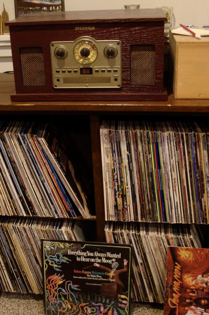 Records and old time record player