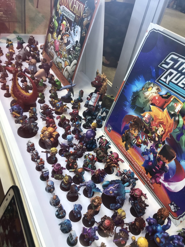 a collection of miniature figures used in game play