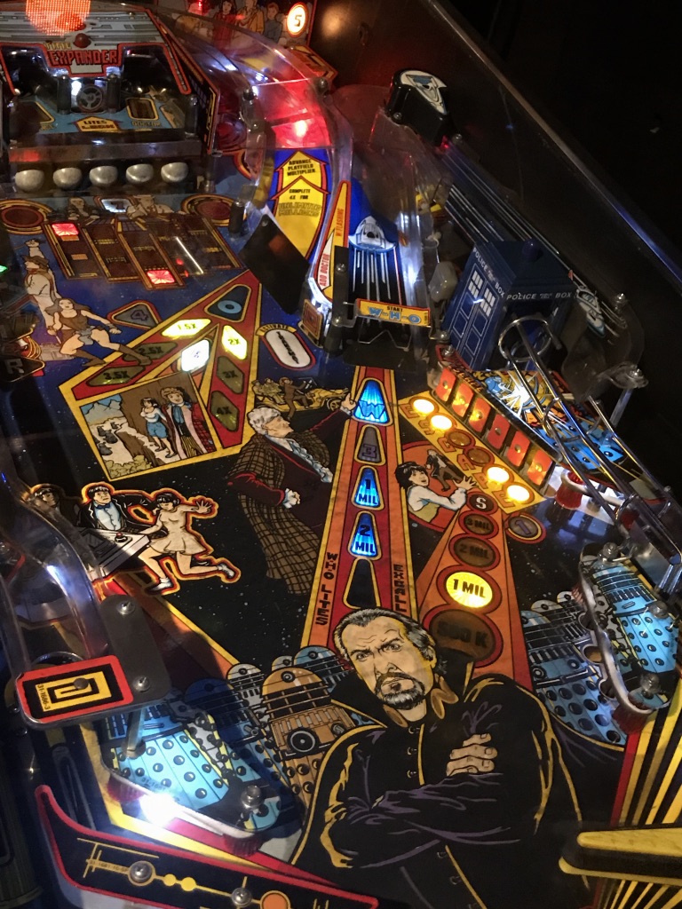 A Doctor Who pinball table.