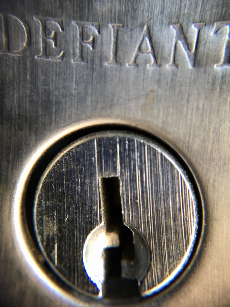 Close up of a key hole